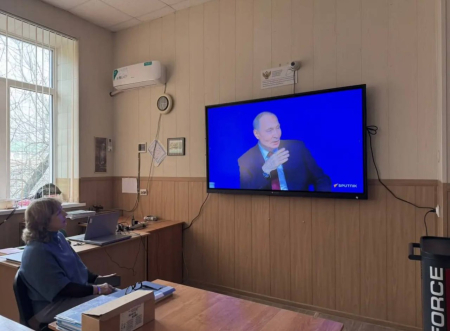 Волонтёр корпуса ДРО «Барс» Татьяна Фролова приняла участие в просмотре Прямой линии Президента РФ